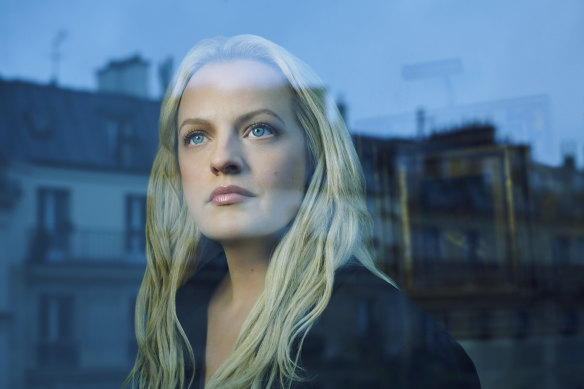 Elisabeth Moss plays a pistillate   “trying connected  antithetic  characters” successful  <i>The Veil</I>.