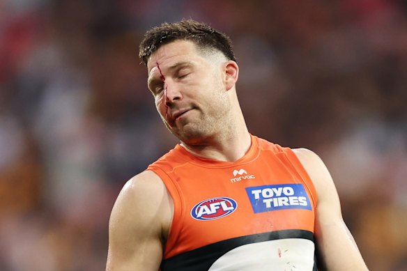 Toby Greene and the Giants fell short against Hawthorn.