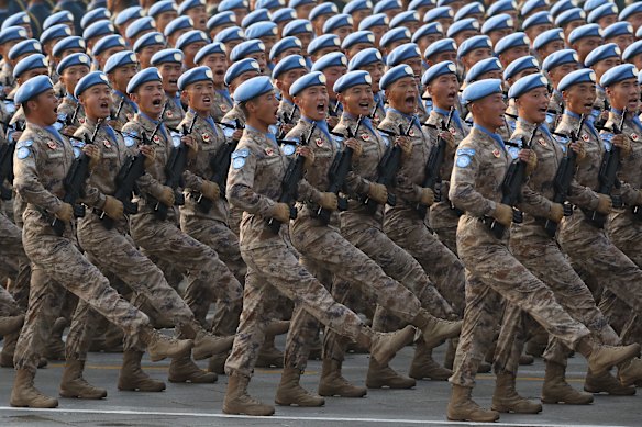 China has more than 2 million recruits in its armed services.