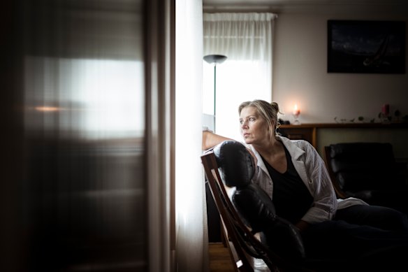 Rebekah Beddoe at home in South Eastern Melbourne, had many medications prescribed to her after becoming distressed following having a baby, and the combination of these caused her huge health issues when all she needed was support. 