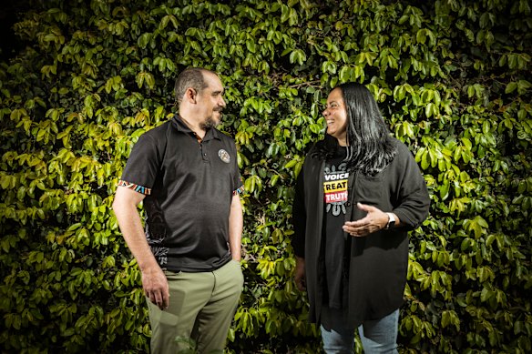 First Peoples’ Assembly co-chairs Rueben Berg and Ngarra Murray.
