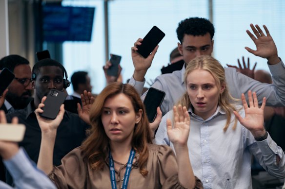 Sophie Turner (right) stars in Steal.