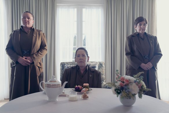Ann Dowd (centre) in The Testaments.
