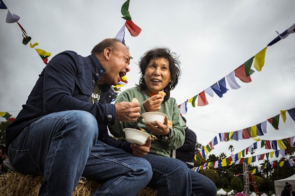 Raju Shakya and his partner, Deepa Rai, are among founders and organisers of Momo Fest, a two-day festival celebrating Tibetan culture and food.
