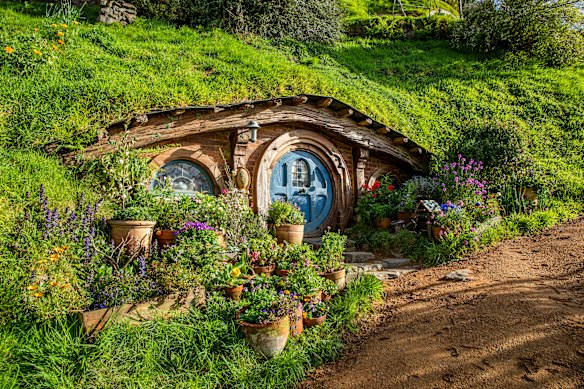 A house in Hobbiton, New Zealand.