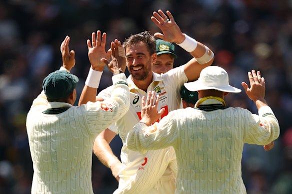Mitchell Starc has enjoyed great returns during the Ashes series.