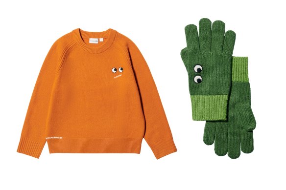 Anya Hindmarch and Uniqlo merchandise  a winter-wear collab.