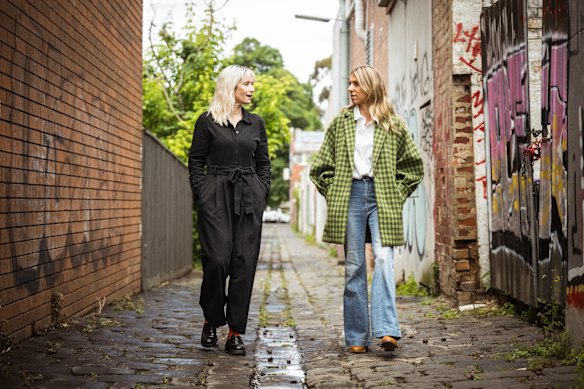 Tori Fox (left) hopes women with endometriosis such as Marnie-Claire Hilton (right) will be able to get far quicker and cheaper diagnosis thanks to the new urine test she is helping get to market.