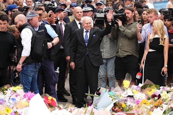 When the issue of gun control was raised soon after the attack, John Howard said any such talk was a distraction from the real issue, which was antisemitism.