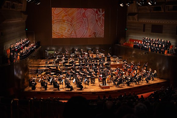 The MSO performing during NAIDOC Week this year. 