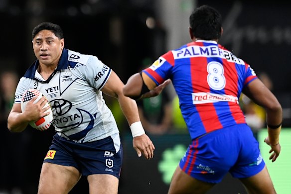Jason Taumalolo on the charge.