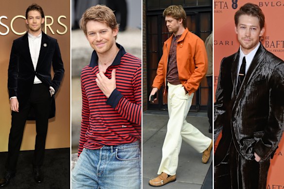  at the Governor’s Awards in New York in November wearing a Dior suit and Tiffany & Co. brooch; in Dior at the menswear shows in Paris in June; wearing JW Anderson in New York in May; wearing Emporio Armani at a BAFTA dinner in December. 