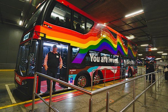 The SkyBus terminal at Southern Cross Station in Melbourne.