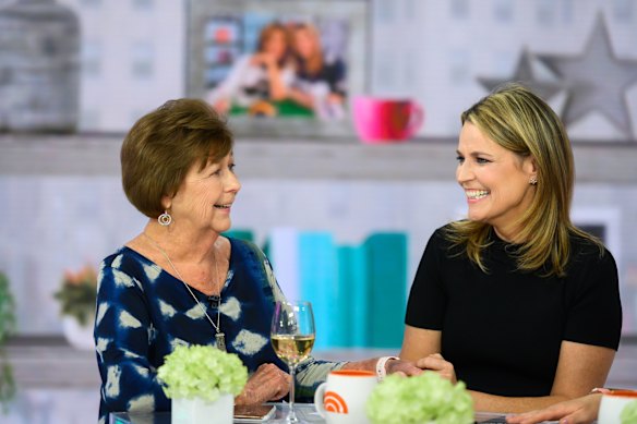 Savannah Guthrie with her mother, Nancy, in 2019.