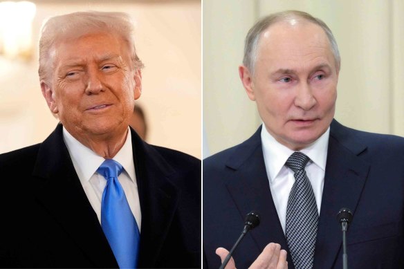 Donald Trump and Vladimir Putin held a 90-minute phone call, their first as leaders since the Ukraine war started.
