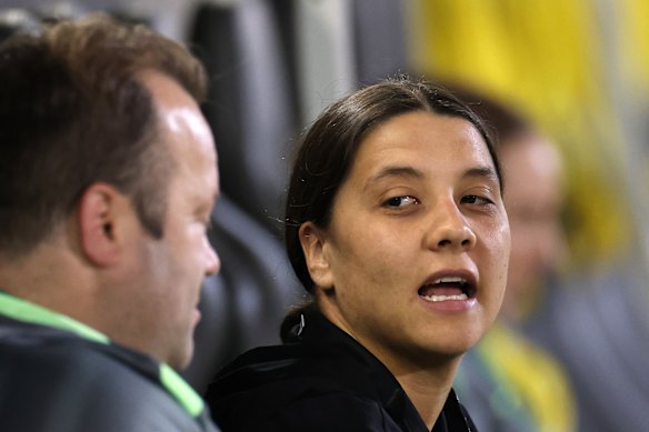 Sam Kerr in the crowd at Newcastle.