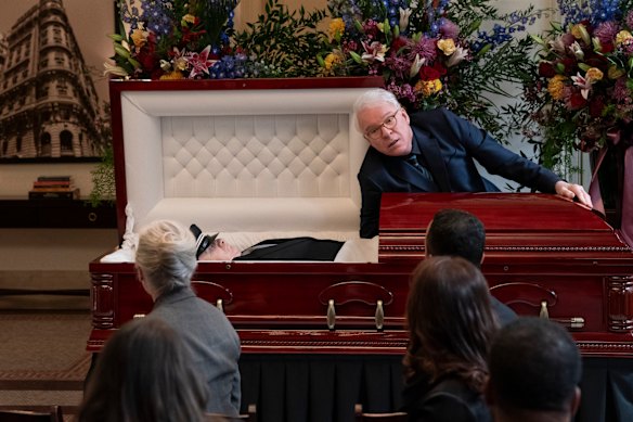 Teddy Coluca (RIP) and Steve Martin in the new season of Only Murders in the Building.