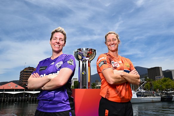 Elyse Villani of the Hurricanes and Sophie Devine of the Scorchers will face off in the WBBL final on Saturday.