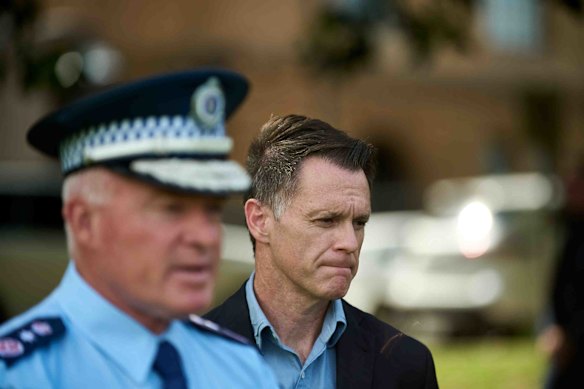 Neither NSW Police Commissioner Mal Lanyon nor Premier Chris Minns were notified of Saturday’s protest beforehand.