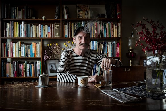 Ian ‘Hank’ Ferguson at his home in the Northcote public housing towers. 