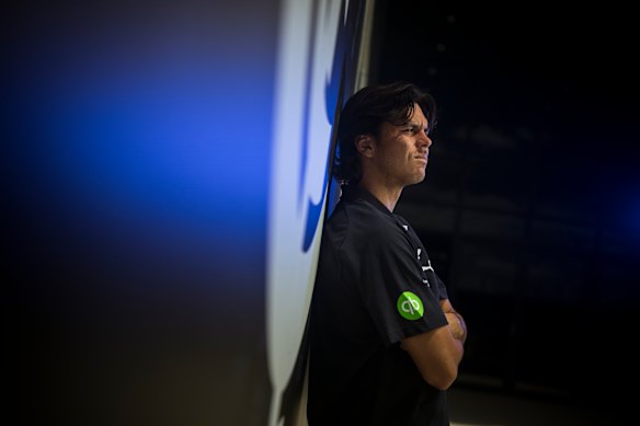 Carlton’s Elijah Hollands, photographed ahead of last year’s AFL season.