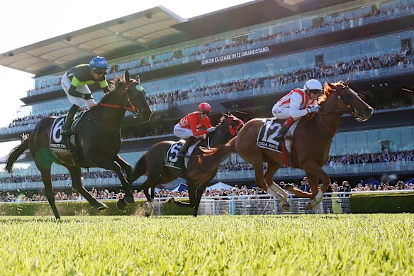 Giga Kick winning the 2022 Everest.