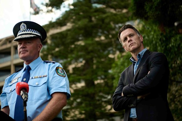 Neither NSW Police Commissioner Mal Lanyon nor Premier Chris Minns were notified beforehand of Saturday’s protest.
