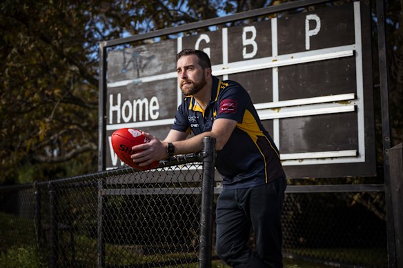 Sam Waldron, president of Hawthorn Amateur FC. Hawthorn Amateur FC run the Wings program -- a mental health fund which can be accessed anonymously by players, coaches and members so they can access psychology, psychiatric or counselling services at a significantly reduced cost. 