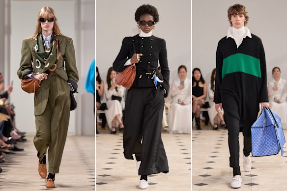 Jazz shoes were a standout on the Paris Fashion Week runway at Celine.