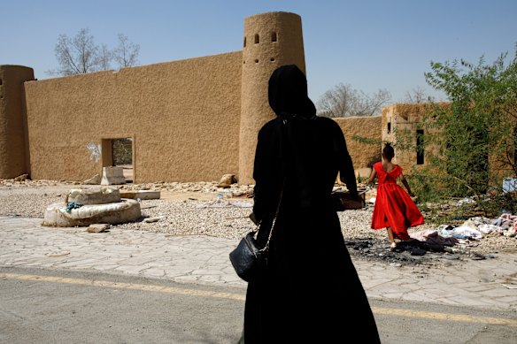 Fanice and her daughter, Dalia, in Riyadh. 