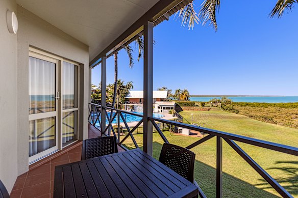Balcony views of Roebuck Bay.