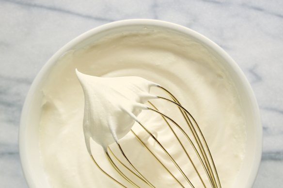 Whip it good with a quality balloon whisk.