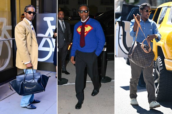  wearing Celine in New York in August; celebrating his new role as a brand ambassador for Chanel in the label in Miami on December 4; in New York wearing a Chanel shirt and carrying a Louis Vuitton bag in September.