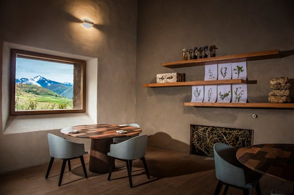 Mil Centro restaurant in Peru, on the edge of the Moray Archaeological Complex.