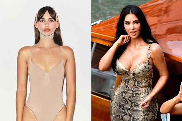 The latest product from Kim Kardashian’s underwear brand Skims targets the jawline.