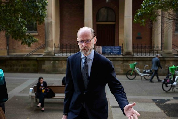 Former ANZ chief executive Shayne Elliott at the Federal Court in October.