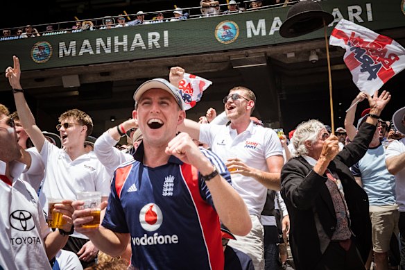 The Barmy Army gets to work on Boxing Day.