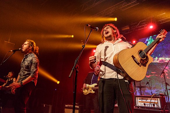 There’s not a lot of trickery at a Pierce Brothers show, but there’s an abundance of energy and crowd  interaction.