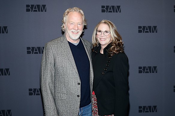 Busfield and Melissa Gilbert, pictured here in January 2020, have been married since 2013.