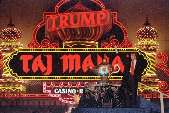 Trump’s debt-laden Taj Mahal casino was one of many of his businesses that ended up in bankruptcy