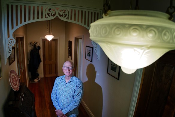 Electrification advocate Tim Forcey says he needs to use a dehumidifier to keep the humidity in his home at an optimal level.