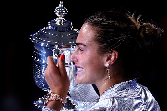 Sabalenka has won four grand slam titles – two at the Australian Open and two at the US Open.