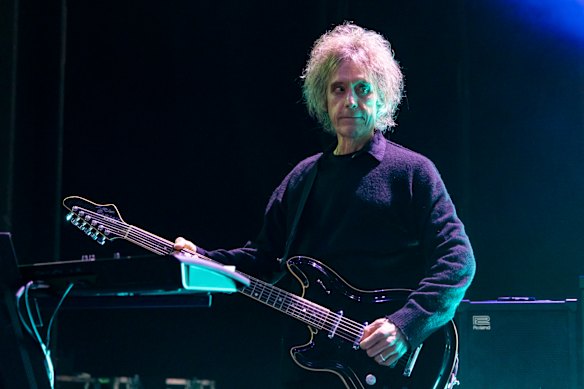 Perry Bamonte of The Cure performs in 2023.