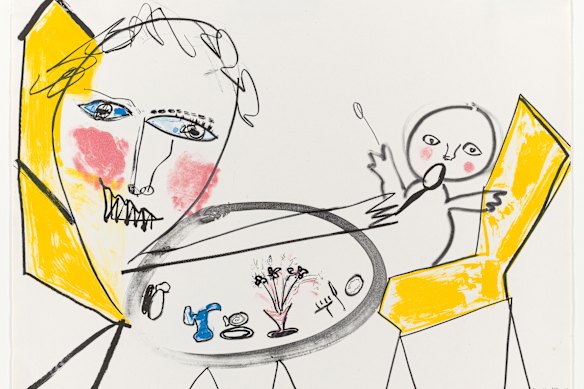 Davida Allen’s work Baby, 1989.