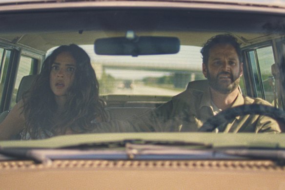 Adria Arjona and Kyle Marvin play a couple whose relationship takes a turn for the worse.