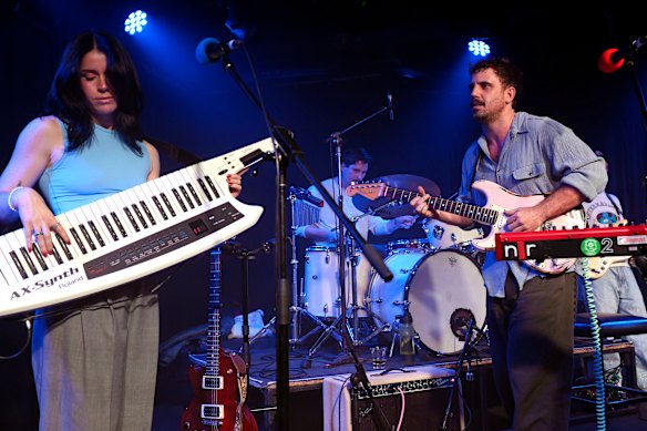 Cousin Tony’s Brand New Firebird perform at the Corner Hotel on July 25, 2025.