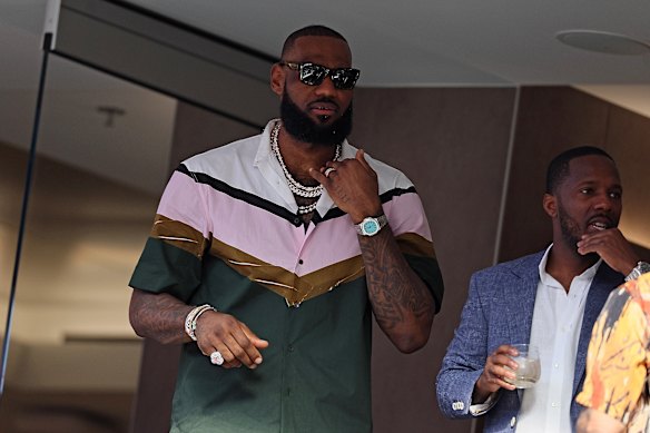 Los Angeles Laker star LeBron James.