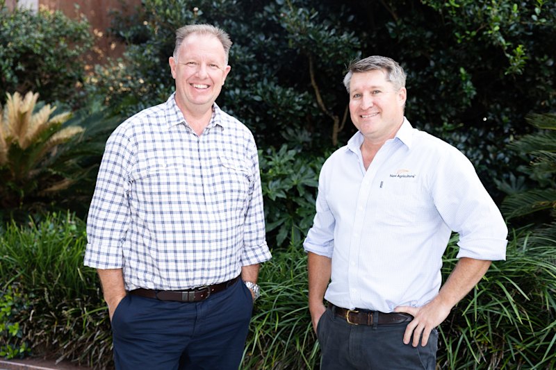 New Forests managing director for Australia and New Zealand David Shelton and New Agriculture head Bruce King.
