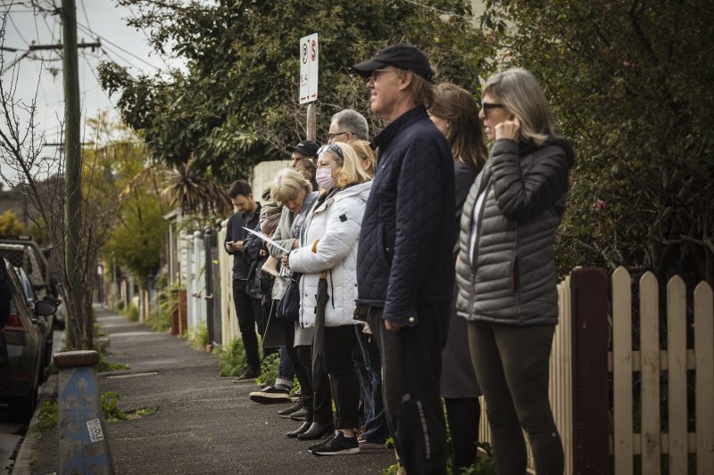 Two bidders competed for the keys to Park Street, Abbotsford.