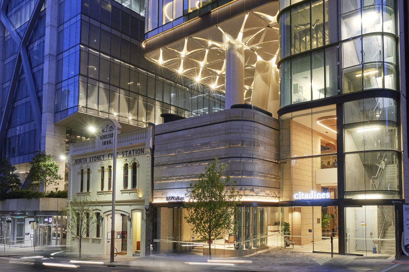Billbergia developed the 50-storey mixed use tower at 88 Walker Street in North Sydney, where office rents are now rising.